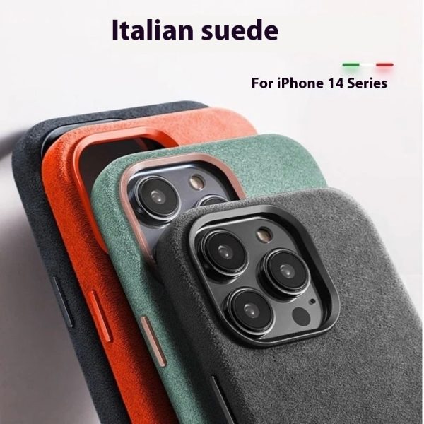 Alcantara Suede Phone Case Magnetic All-inclusive Men And Women - Image 2