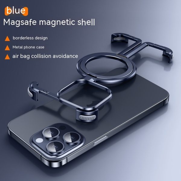 Metal Airbag Anti-fall Shell Phone Case Protective Shock Absorption Aerospace Grade Aluminum Holder Cover - Image 5