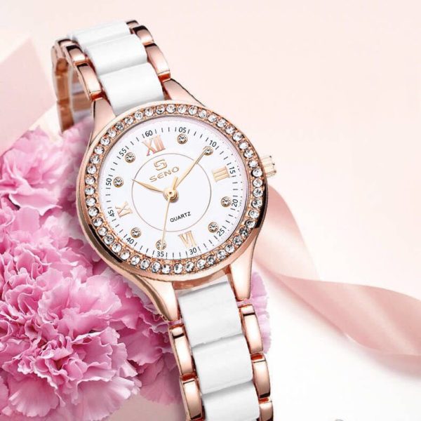 Ceramic Ladies Waterproof Bracelet Watch - Image 4