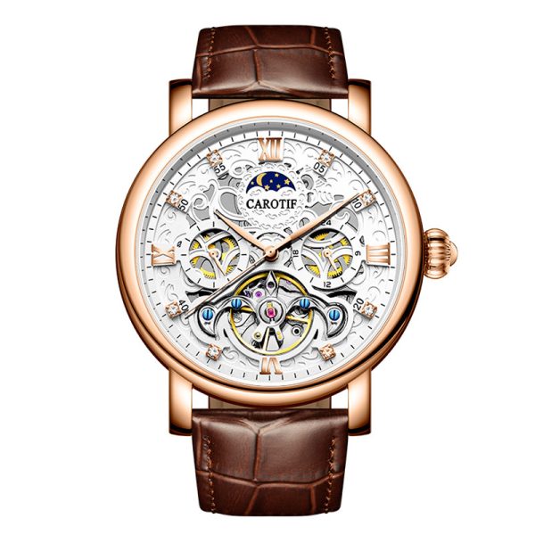 Men's Business Casual Waterproof Luminous Leather Watch - Image 5