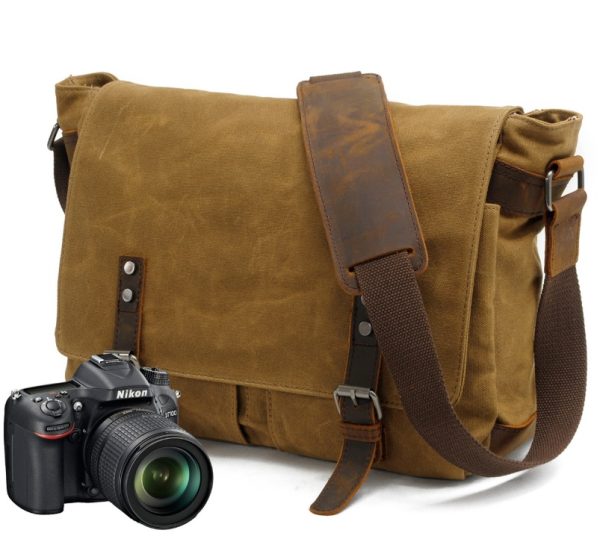 Men's canvas shoulder bag - Image 6