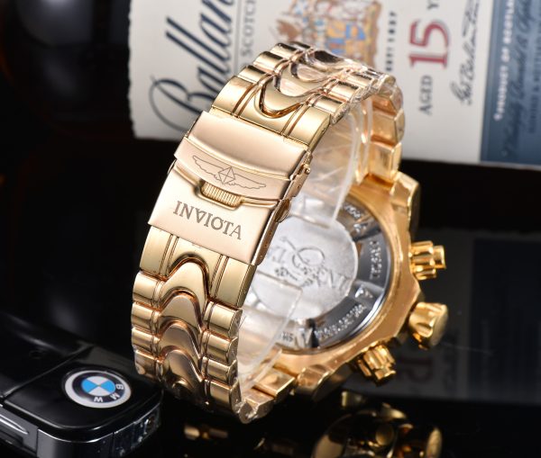 Quartz Watch With Hollow Dial Steel Band - Image 2