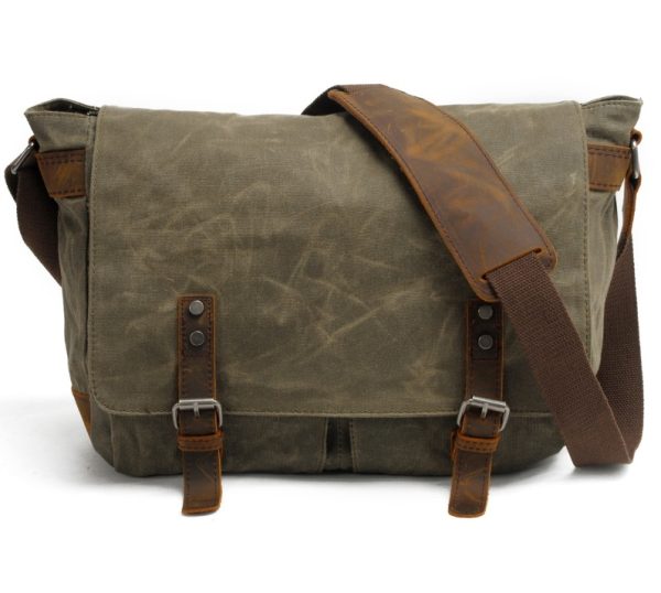 Men's canvas shoulder bag - Image 8
