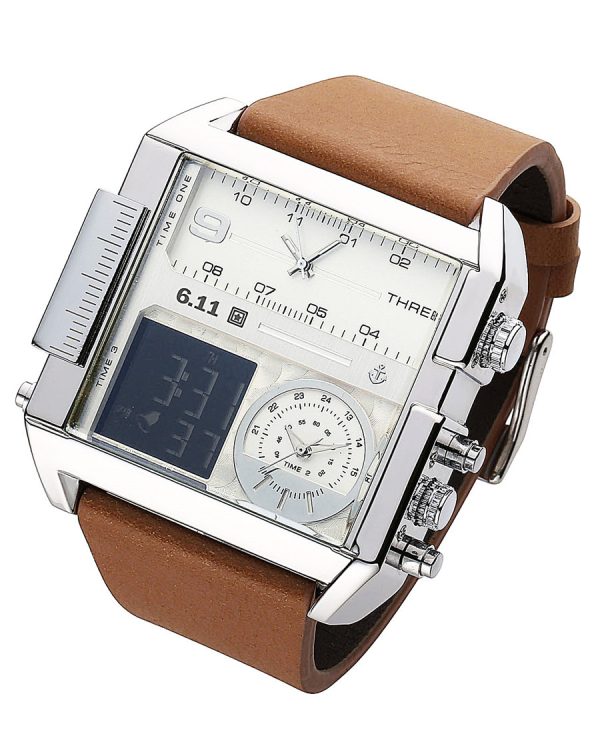 611 date 8145 countdown waterproof backlight luminous double display electronic watch - Image 6