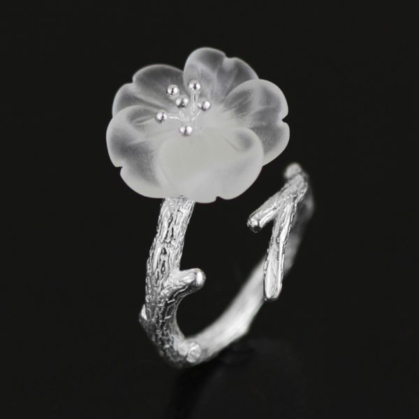 Creative flower branch  ring - Image 2