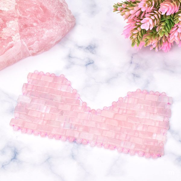 Rose Quartz Eye Mask Massager Facial Lift Roller - Image 4