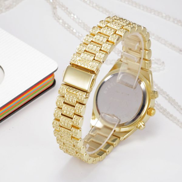 Women Crystal Quartz Analog Wrist Watch Fashion Stainless Steel Geneva Luxury Reloj Hombre Montre Femme Sport Watches - Image 5