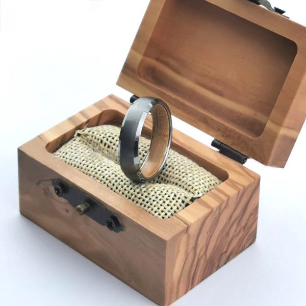 Men Tungsten Carbide Ring Engagement Wedding - Image 2