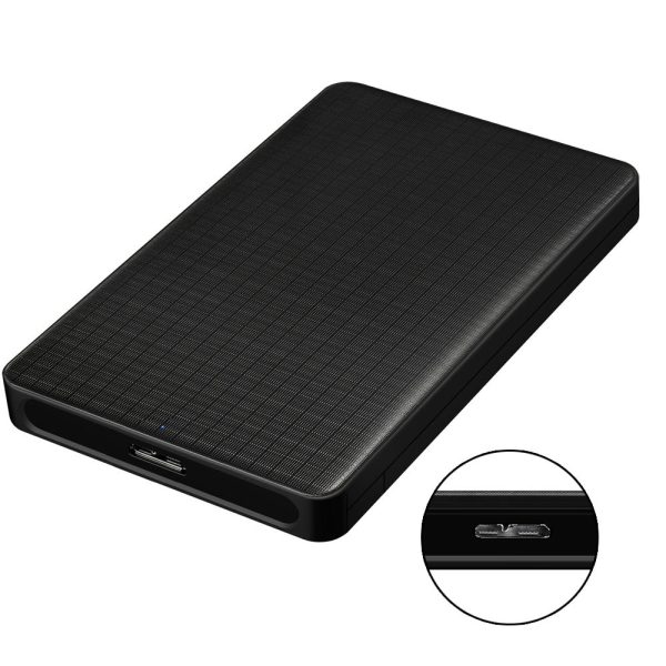 Grid Pattern Business Style USB3.0 Mobile Hard Disk Box - Image 3