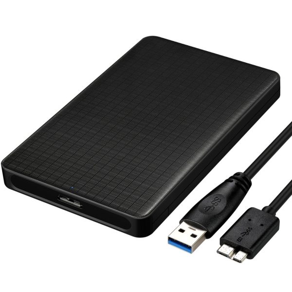 Grid Pattern Business Style USB3.0 Mobile Hard Disk Box - Image 5