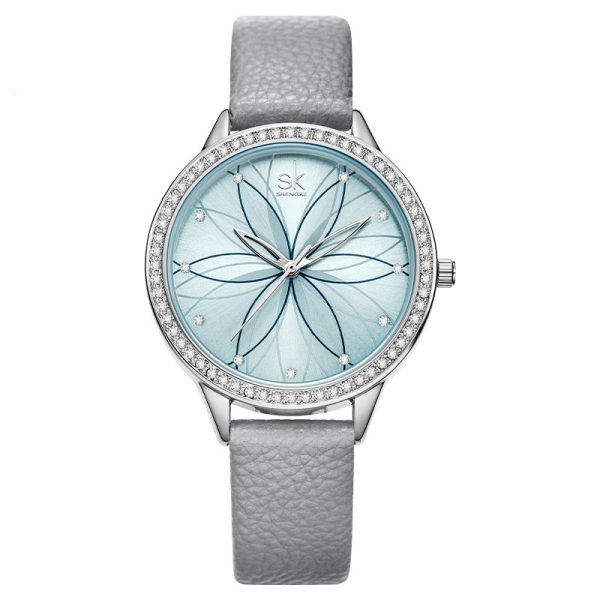 December New Creative Petal Watch Belt Quartz Lady Watch - Image 3