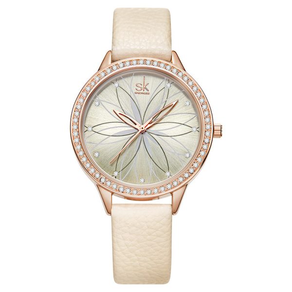 December New Creative Petal Watch Belt Quartz Lady Watch - Image 4