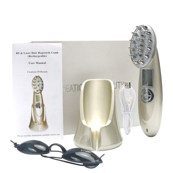 Electric Massage Comb Infrared Laser RF Radio Frequency Micro Current Multi-Point Vibration Imported Nursing Comb Cross-Border - Image 5
