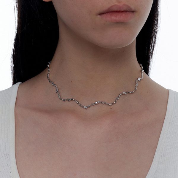 Small Design Sense Wave Pattern Jewelry Adjustable Necklace - Image 2
