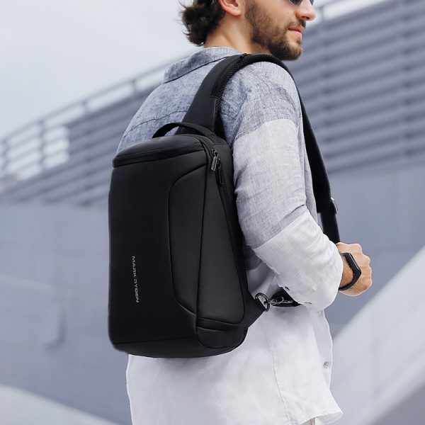 Oxford Cloth Men's Chest Bag Business Casual Messenger Bag - Image 4