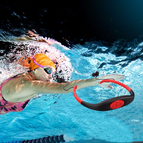 2in1 Bluetooth Wireless Earphone &MP3 Music Player 8G Headphone IPX8 Waterproof Swim Sport Neckband Stereo Headset with Mic - Image 6