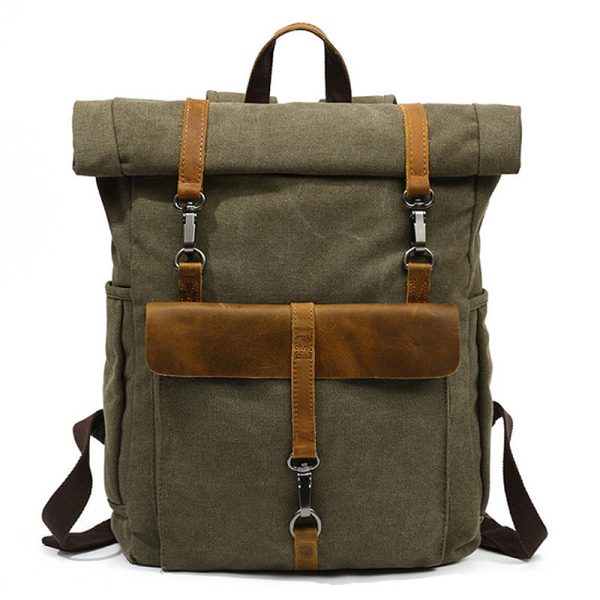 Nuovi Uomini Di Tela Retro Zaino-Zaino Borsa Studenti Scuola Borsa Outdoor Indossare Borsa Di Viaggio Resistente All'Usura