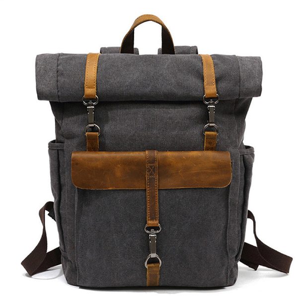 Nuovi Uomini Di Tela Retro Zaino-Zaino Borsa Studenti Scuola Borsa Outdoor Indossare Borsa Di Viaggio Resistente All'Usura - Image 4