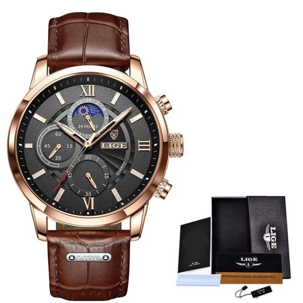 The New Multifunctional Waterproof Quartz Watch Chronograph - Image 3