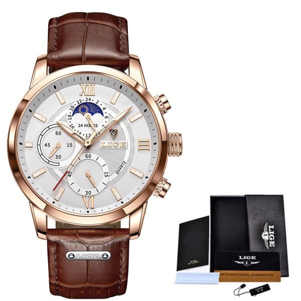 The New Multifunctional Waterproof Quartz Watch Chronograph - Image 2