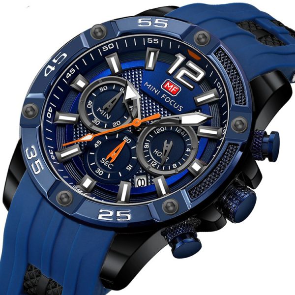 Minifix Fox Mf0349g Fashion Personality Quartz Watch Silicone Strap Luminous Men''s Watch - Image 4