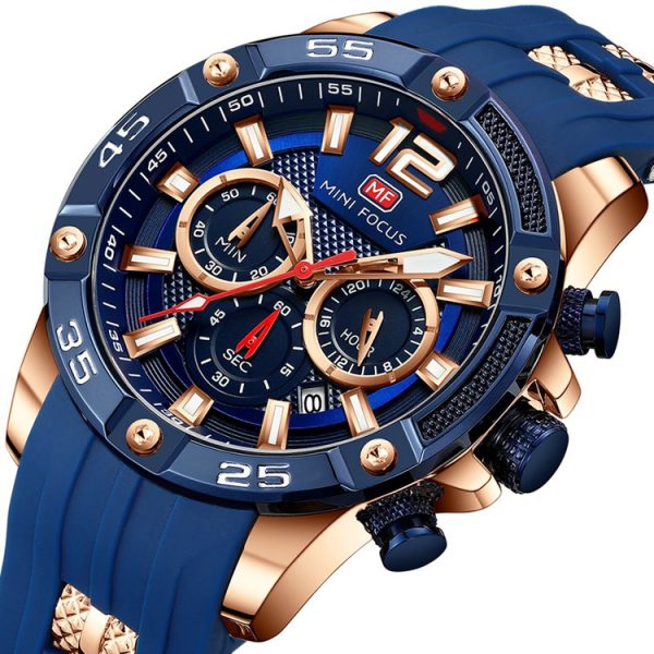 Minifix Fox Mf0349g Fashion Personality Quartz Watch Silicone Strap Luminous Men''s Watch - Image 6