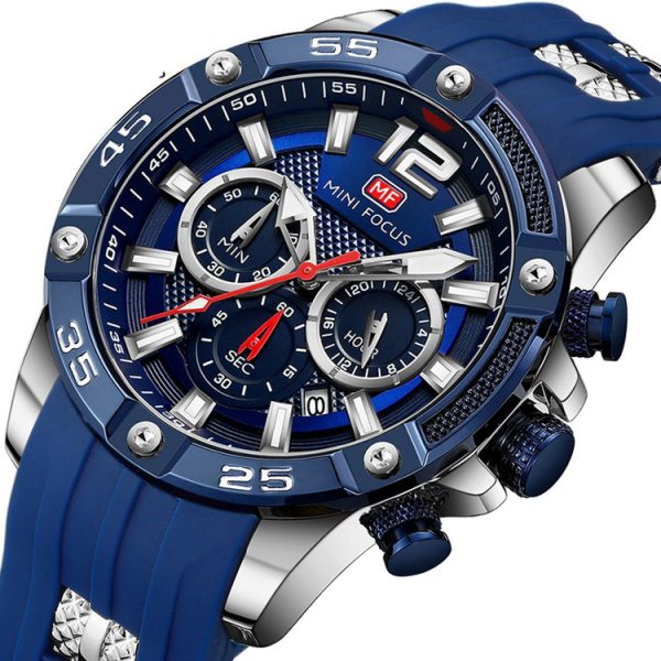 Minifix Fox Mf0349g Fashion Personality Quartz Watch Silicone Strap Luminous Men''s Watch - Image 5