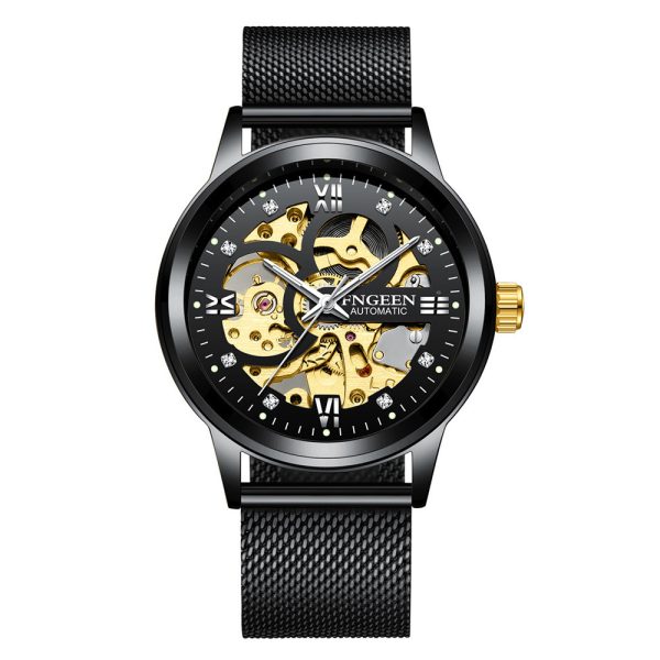 Fashion Luxury Luminous Waterproof Steel Band Mechanical Watch - Image 2