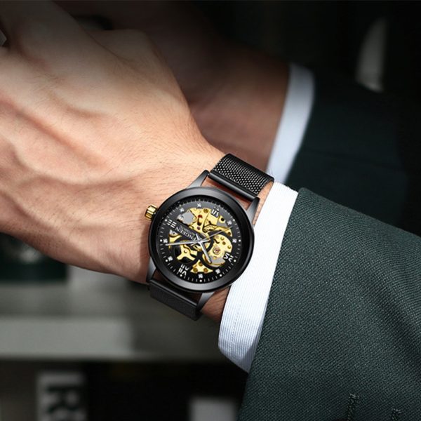 Fashion Luxury Luminous Waterproof Steel Band Mechanical Watch - Image 4