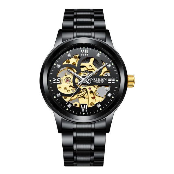 Fashion Luxury Luminous Waterproof Steel Band Mechanical Watch - Image 7