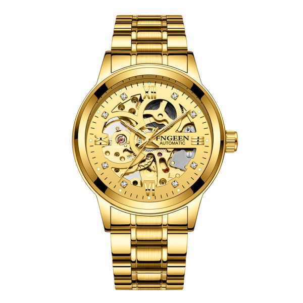 Fashion Luxury Luminous Waterproof Steel Band Mechanical Watch - Image 8
