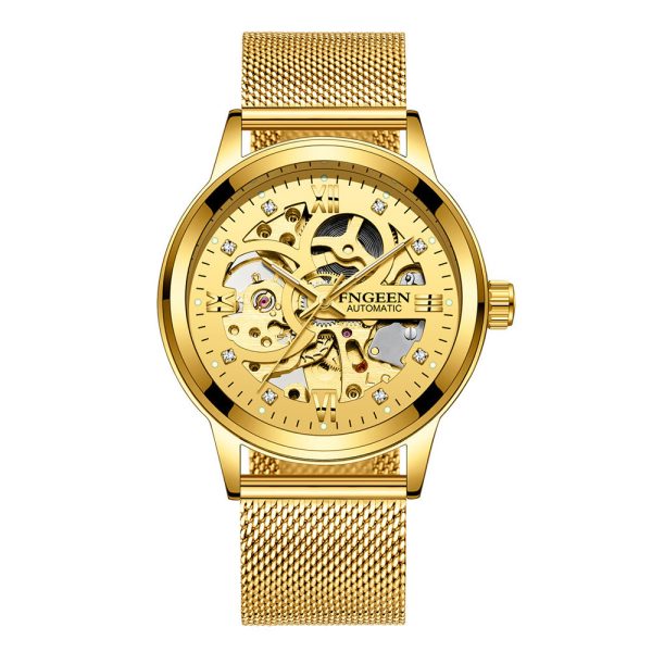 Fashion Luxury Luminous Waterproof Steel Band Mechanical Watch - Image 9