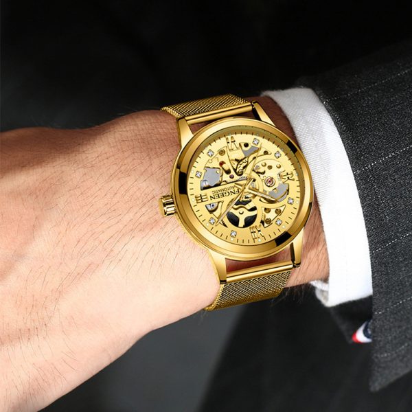 Fashion Luxury Luminous Waterproof Steel Band Mechanical Watch - Image 10