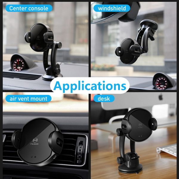 Cross Border Car Wireless Charging Mobile Phone Bracket Fast Charging Infrared Sensor Bracket Base Can Be Customized - Image 3