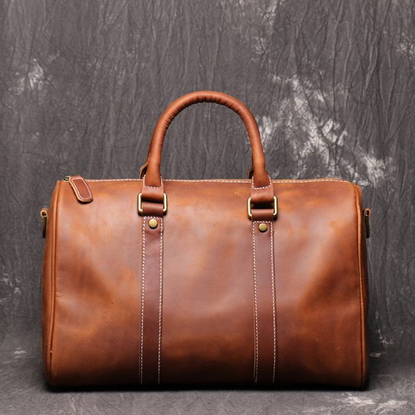 Crazy Horse Leather Short-Distance Business Travel Bag Simple One-Shoulder Messenger Bag - Image 3