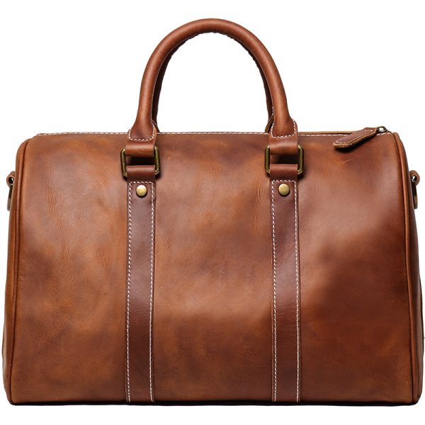 Crazy Horse Leather Short-Distance Business Travel Bag Simple One-Shoulder Messenger Bag - Image 4