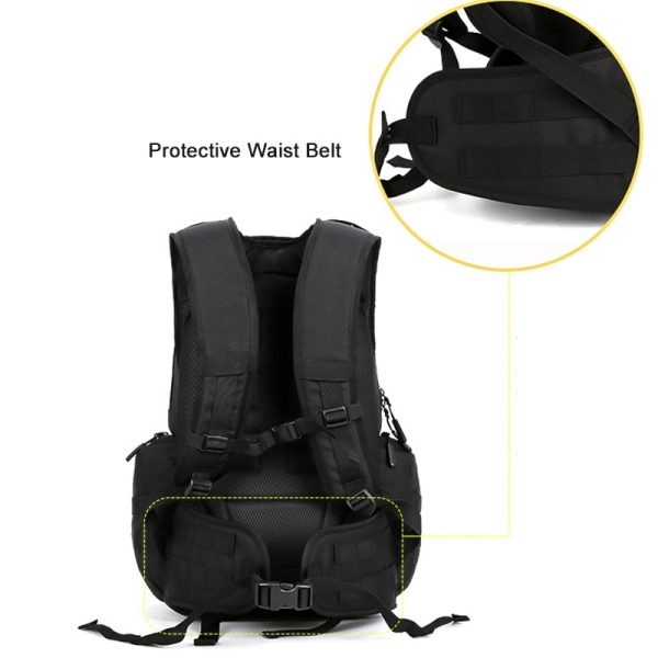 40L Men's And Women's Sports Hiking Mountaineering Bag Outdoor Tactical Bag Hunting Rucksack - Image 3