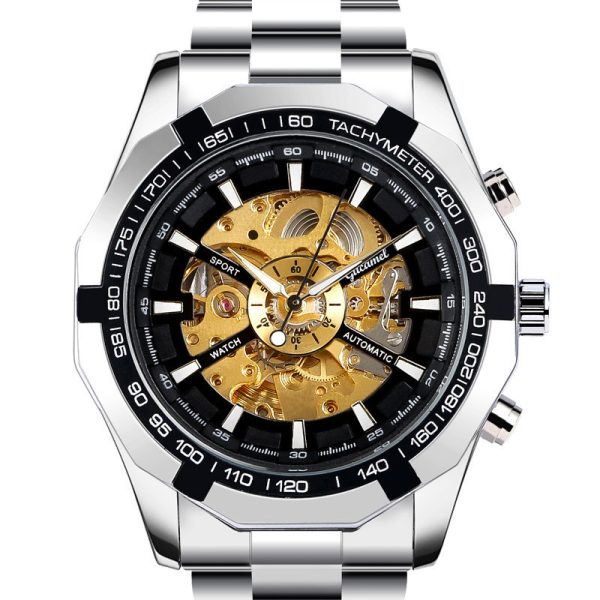 Business Fashion Watch Steel Belt Hollow - Image 3