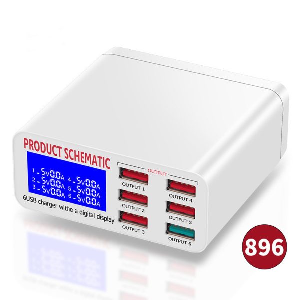 Multi-Port Mobile Phone Charger Lcd Display - Image 3