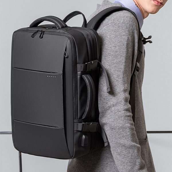 Foldable Large Capacity Business Backpack Men's Travel Bag Waterproof Backpack - Image 6