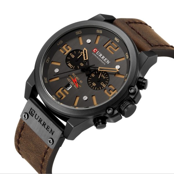 Carrian 8314 Men's Watch Sport Six-Piece Quartz Watch Calendar Men's Watch Waterproof Strap Watch - Image 2