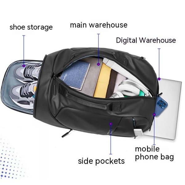 Large Capacity Backpack Men's Multifunctional Oxford Cloth - Image 7