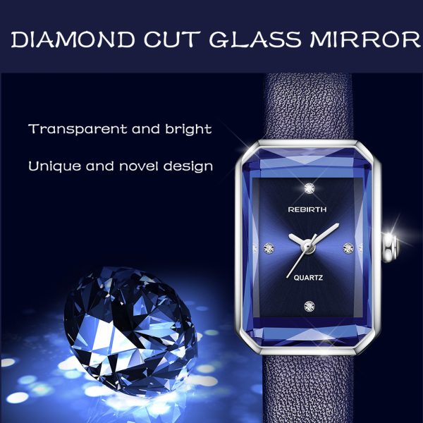 Square Diamond Belt Fashion Artistic Exquisite Quartz Watch - Image 7