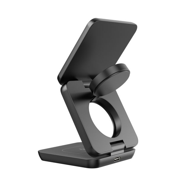 Folding Three-in-one Wireless Charger Portable Magnetic Suction - Image 9