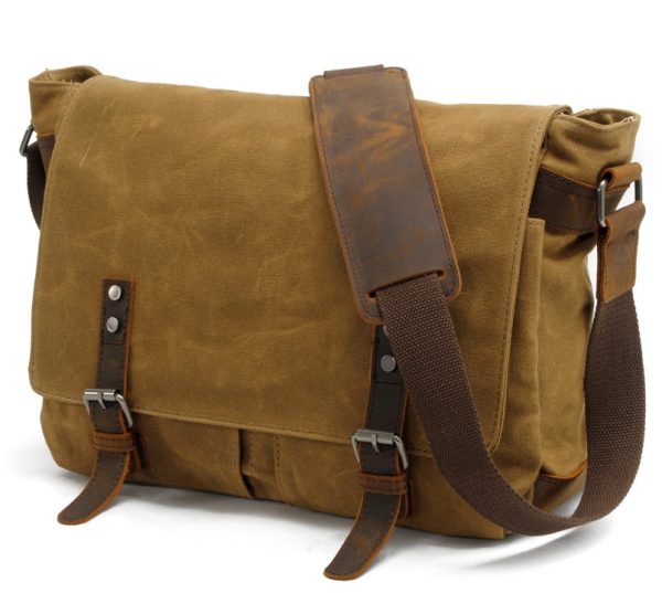 Men's canvas shoulder bag - Image 9