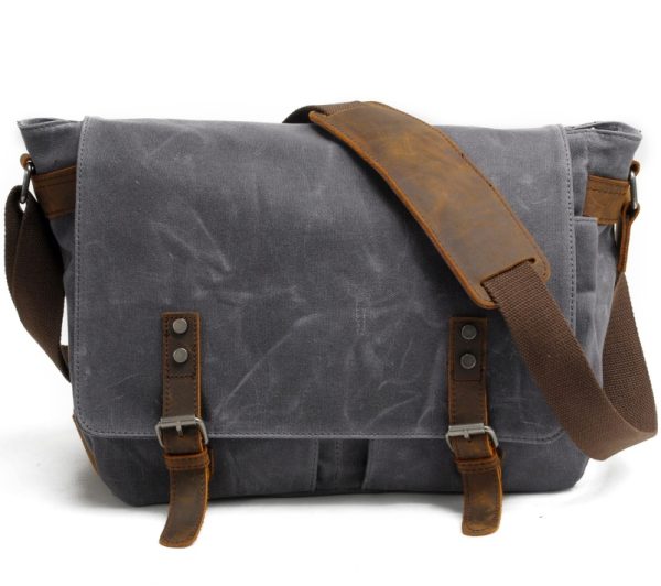 Men's canvas shoulder bag - Image 7