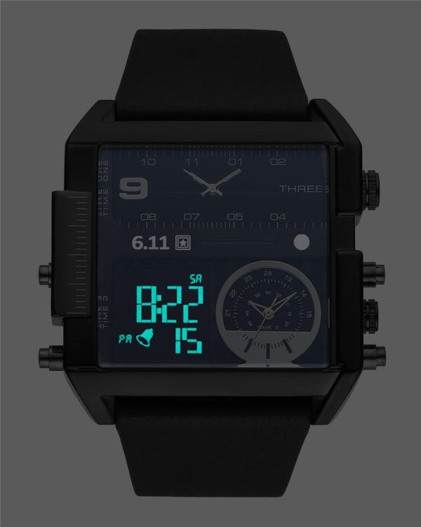 611 date 8145 countdown waterproof backlight luminous double display electronic watch - Image 5