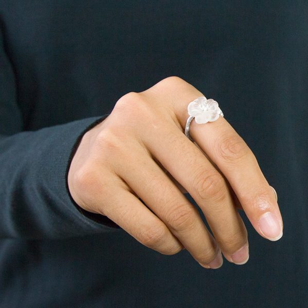Creative flower branch  ring