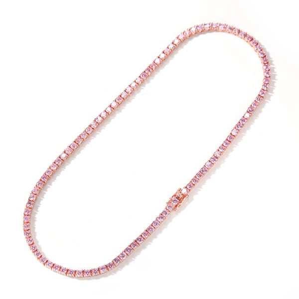 Zircon Row Necklace Versatile Tennis Chain - Image 6