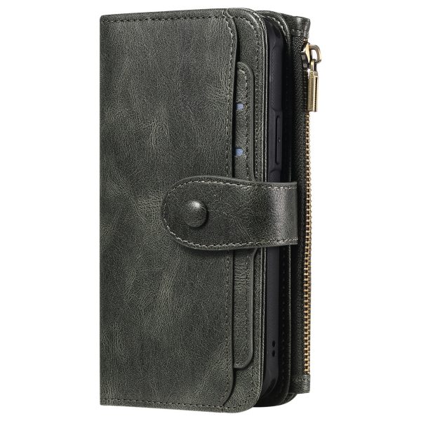 Applicable To 16 Mobile Phone Leather Case Retro Multi-function Card Wallet Split Magnetic Anti-fall Shell - Image 9